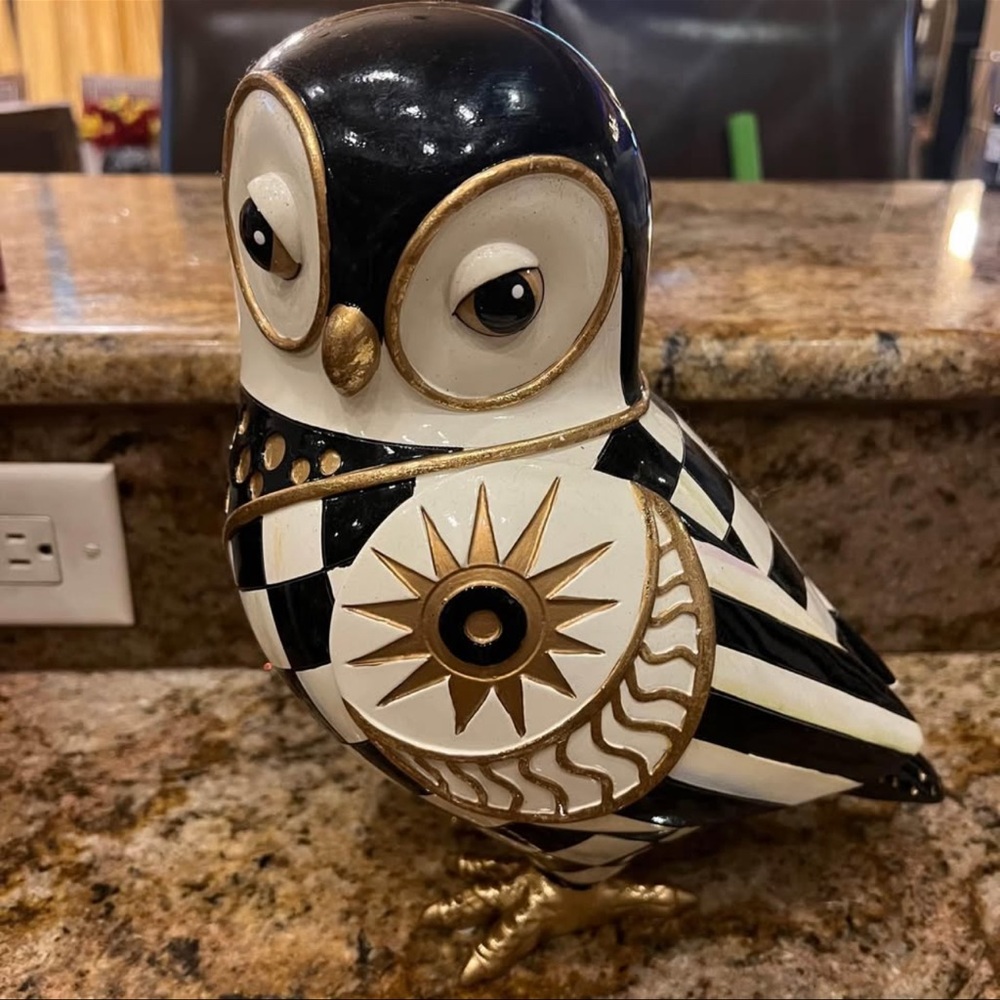 MacKenzie-Childs Cosmique Owl Statue